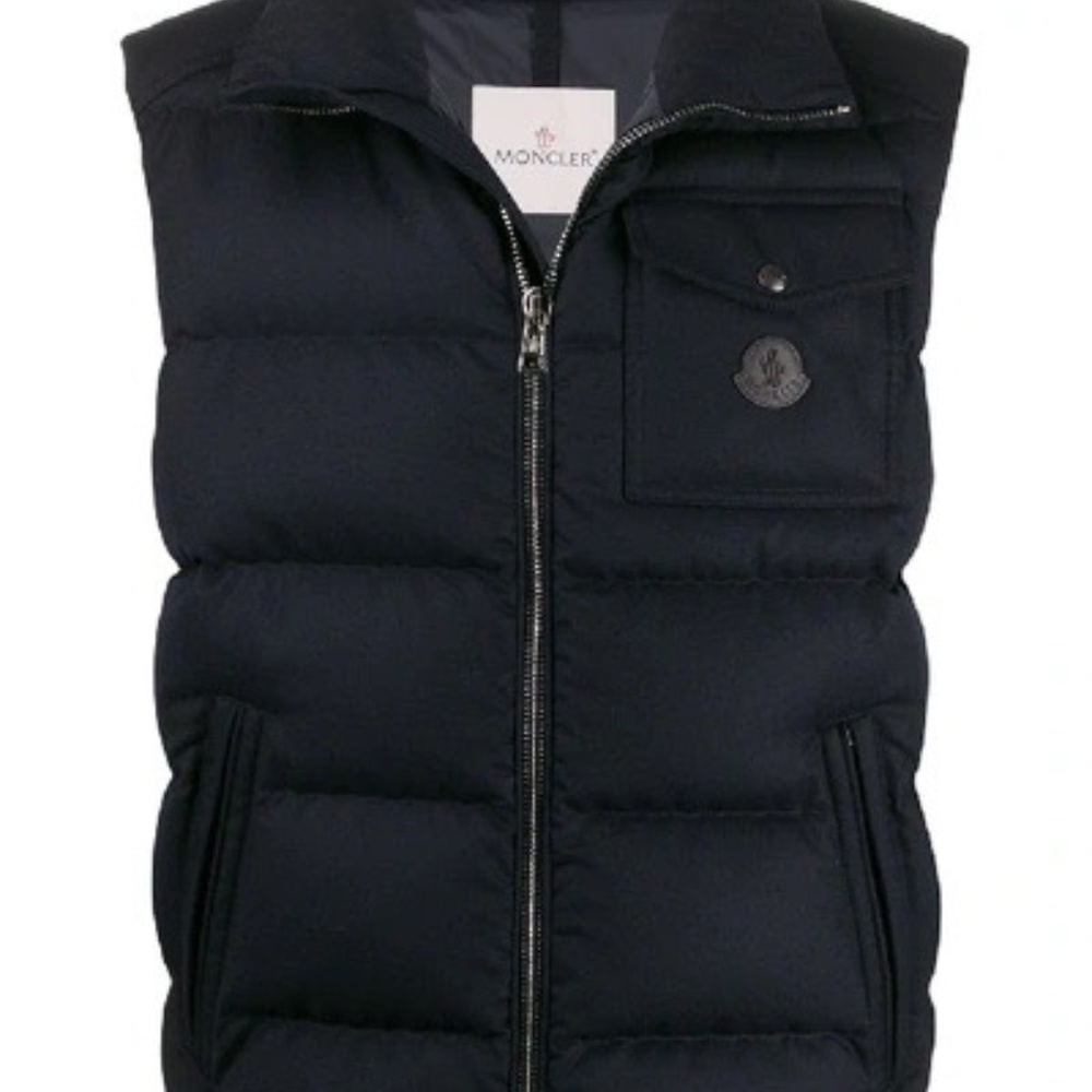 Moncler Men’s Navy Blue Vest (Size M)